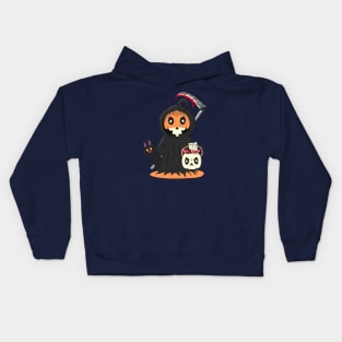 Death or treat on Halloween Kids Hoodie